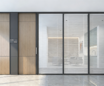 Modern Glass Screen Partition-ID:673862939