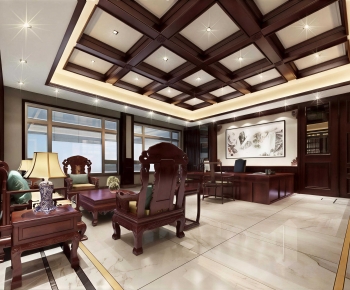 Chinese Style Manager's Office-ID:619941952