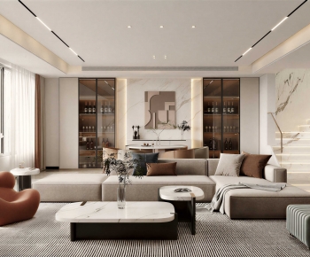 Modern A Living Room-ID:968245033