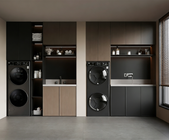Modern Laundry Cabinet-ID:786143064