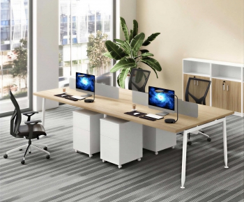 Modern Office Desk And Chair-ID:235805031