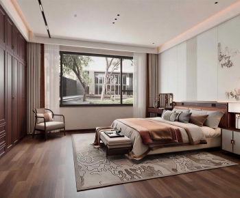 New Chinese Style Bedroom-ID:380726103