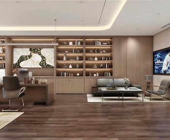 New Chinese Style Manager's Office-ID:486586099