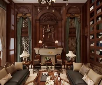 American Style A Living Room-ID:370668897