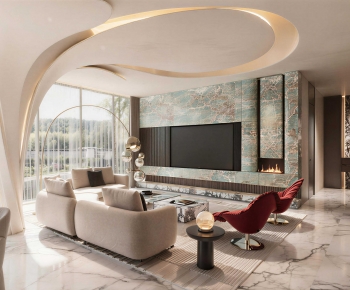 Modern A Living Room-ID:381025089