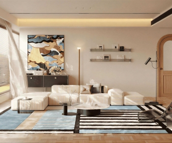 Modern A Living Room-ID:386334905