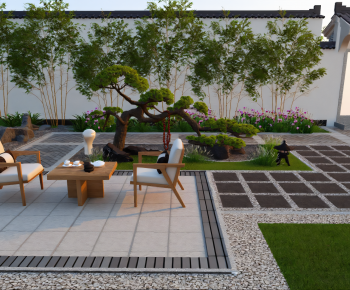 New Chinese Style Courtyard/landscape-ID:944224124