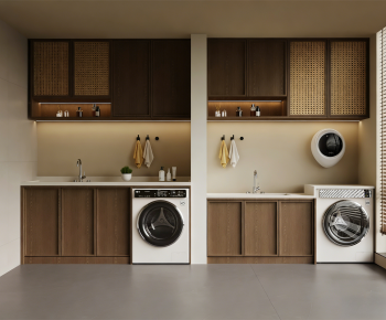 Modern Laundry Cabinet-ID:893713952