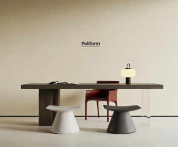 Modern Computer Desk And Chair-ID:155186895