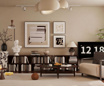 Modern A Living Room-ID:617669117