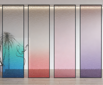 Modern Glass Screen Partition-ID:760902882
