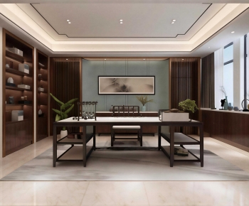 New Chinese Style Tea House-ID:666703944