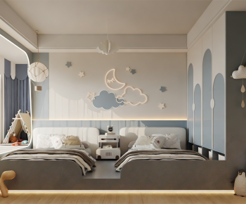 Modern Boy's Room And Son's Room-ID:729420906