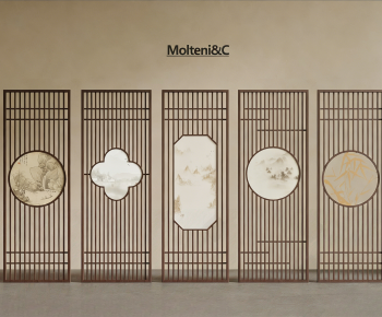 New Chinese Style Wooden Screen Partition-ID:886568079