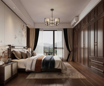 New Chinese Style Bedroom-ID:514411937