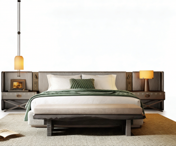 New Chinese Style Double Bed-ID:864341028