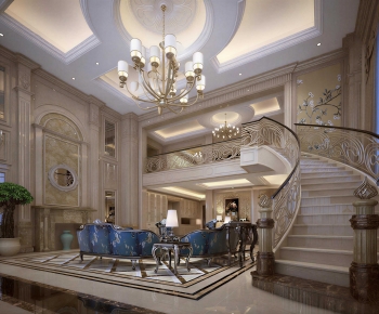 European Style A Living Room-ID:763741978