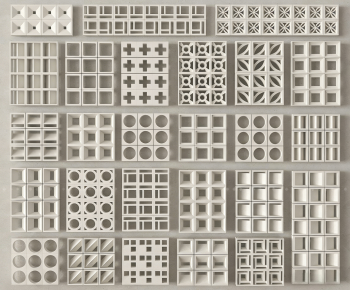 Modern Cement Brick Screen Partition-ID:550064093
