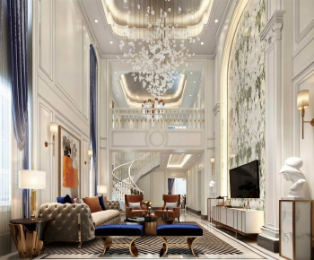 French Style A Living Room-ID:216713912