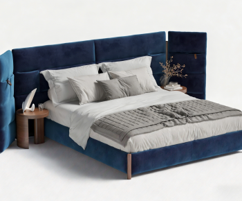 Modern Double Bed-ID:935649983