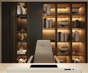 Modern Office Desk And Chair-ID:232078082