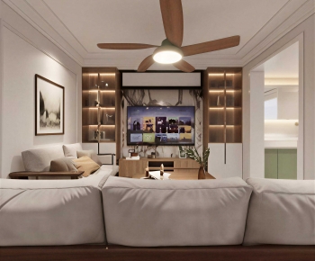 Japanese Style A Living Room-ID:329536912