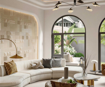 Modern A Living Room-ID:206455957