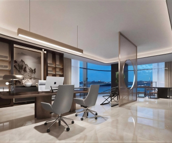 New Chinese Style Manager's Office-ID:737525941