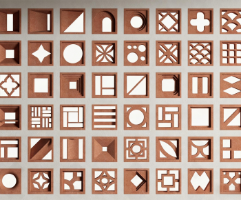 Modern Cement Brick Screen Partition-ID:432821047