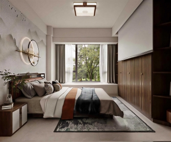 New Chinese Style Bedroom-ID:570756917