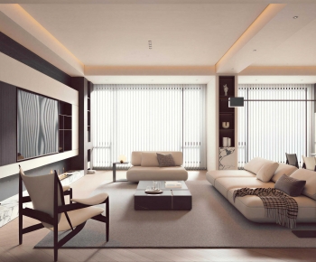 Modern A Living Room-ID:808680198