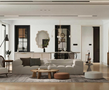 French Style A Living Room-ID:960676911