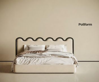 Modern Double Bed-ID:452320672