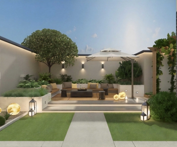 Modern Courtyard/landscape-ID:878609905