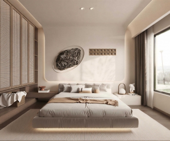 Wabi-sabi Style Bedroom-ID:227891929