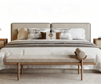 New Chinese Style Double Bed-ID:927053931