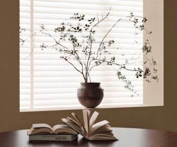 Wabi-sabi Style Potted Green Plant-ID:382095101
