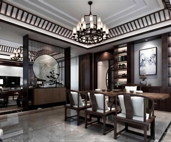 New Chinese Style Tea House-ID:888381002