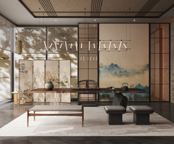 New Chinese Style Tea House-ID:133191114