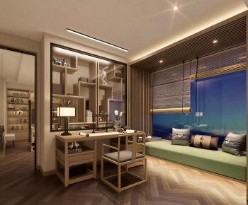 New Chinese Style Study Space-ID:909610034