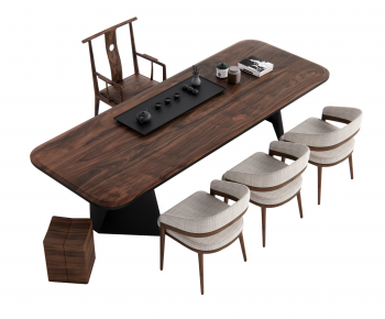 New Chinese Style Tea Tables And Chairs-ID:924649959