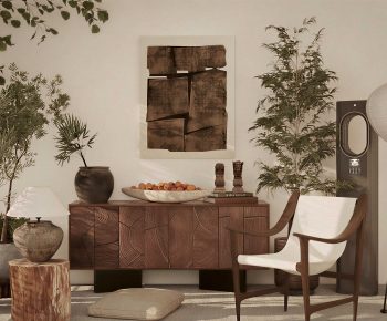 Wabi-sabi Style Entrance Cabinet-ID:391141895