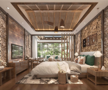 Wabi-sabi Style Guest Room-ID:328919897