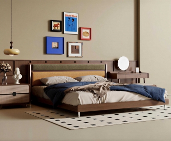 Modern Double Bed-ID:750200798