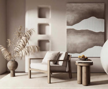 Wabi-sabi Style Lounge Chair-ID:967809923
