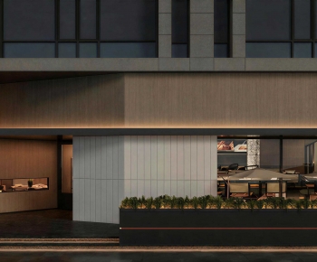 Modern Facade Element-ID:906228072