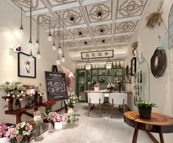 New Chinese Style Flower Shop-ID:522099979
