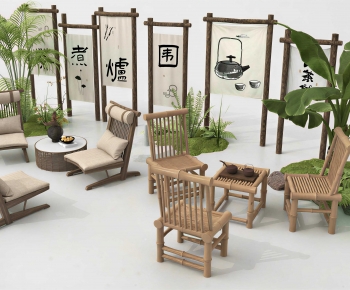 New Chinese Style Outdoor Tables And Chairs-ID:125545021