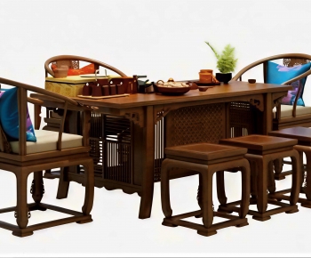Chinese Style Tea Tables And Chairs-ID:578176987