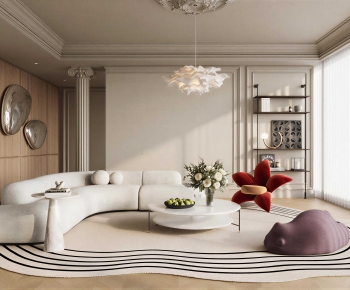 French Style A Living Room-ID:918994901